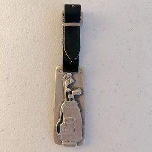 Vintage Pewter Golf Bag Charm Made In Canada